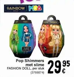 Cora Pop shimmers met slime fashion doll aanbieding