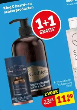 Kruidvat King C baard en scheerproducten aanbieding