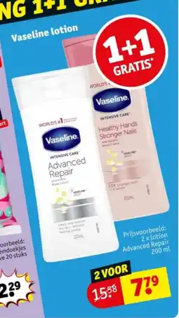 Kruidvat Vaseline lotion aanbieding
