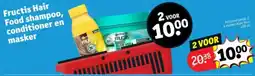 Kruidvat Fructis hair food shampoo conditioner en masker aanbieding