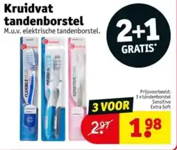 Kruidvat Kruidvat tandenborstel aanbieding