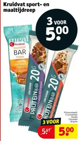 Kruidvat Kruidvat sport en maaltijdreep aanbieding