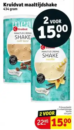 Kruidvat Kruidvat maaltijdshake aanbieding