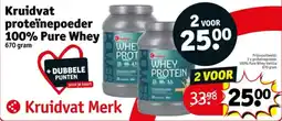 Kruidvat Kruidvat proteïnepoeder 100% pure whey aanbieding