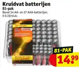 Kruidvat Kruidvat batterijen aanbieding