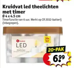 Kruidvat Kruidvat LED theelichten met timer aanbieding