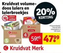 Kruidvat Kruidvat volume doos luiers en Luierbroekjes aanbieding
