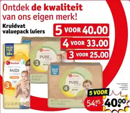 Kruidvat Kruidvat valuepack luiers aanbieding