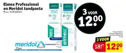 Kruidvat Elmex professional en meridol tandpasta aanbieding