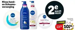 Kruidvat Nivea hand en lichaams verzorging aanbieding