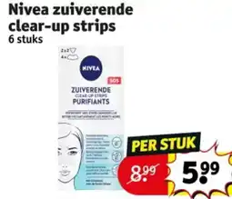 Kruidvat Nivea zuiverende clear-up strips aanbieding