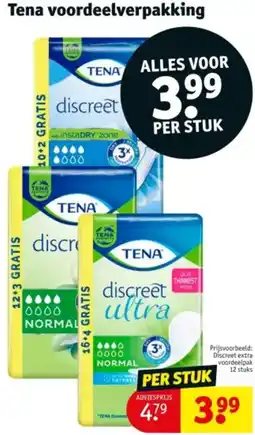Kruidvat Tena voordeelverpakking aanbieding