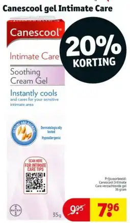 Kruidvat Canescool gel Intimate Care aanbieding