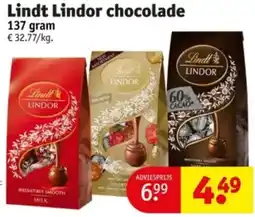 Kruidvat Lindt Lindor chocolade aanbieding