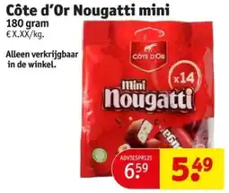 Kruidvat Côte d'Or Nougatti mini aanbieding