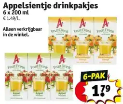 Kruidvat Appelsientje drinkpakjes aanbieding