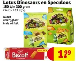 Kruidvat Lotus Dinosaurs en Speculoos aanbieding