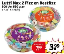 Kruidvat Lutti Max 2 Fizz en Bestfizz aanbieding