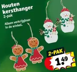 Kruidvat Houten kersthanger aanbieding