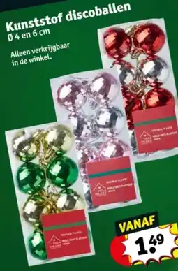 Kruidvat Kunststof discoballen aanbieding