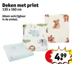 Kruidvat Deken met print aanbieding