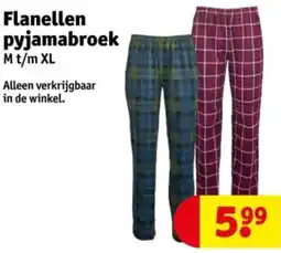 Kruidvat Flanellen pyjamabroek aanbieding