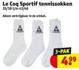 Kruidvat Le Coq Sportif tennissokken aanbieding