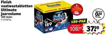 Finish vaatwastabletten Ultimate jaarvolume