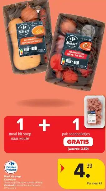 Meal kit soep Carrefour