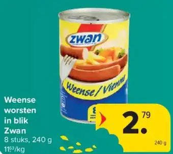 Zwan Weense worsten in blik