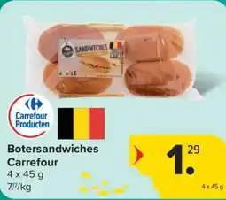 Carrefour Market Botersandwiches aanbieding
