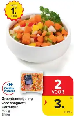 Carrefour Market Groentemengeling voor spaghetti Carrefour aanbieding
