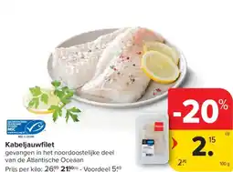 Carrefour Market Kabeljauwfilet aanbieding