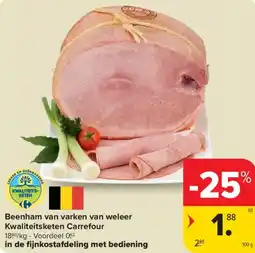 Carrefour Market Beenham van varken van weleer aanbieding