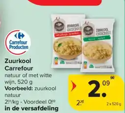 Carrefour Market Zuurkool Carrefour aanbieding