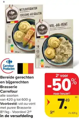 Carrefour Market Bereide gerechten en bijgerechten Brasserie Carrefour aanbieding