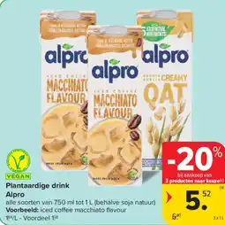 Carrefour Market Alpro Plantaardige drink aanbieding