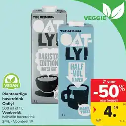Carrefour Market Oatly! Plantaardige haverdrink aanbieding