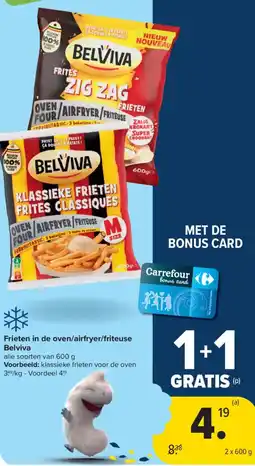 Carrefour Market Belviva Frieten in de oven/airfryer/friteuse aanbieding