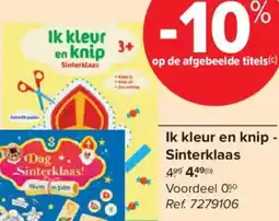 Carrefour Market Ik kleur en knip Sinterklaas aanbieding