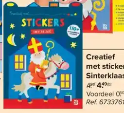 Carrefour Market Creatief met stickers Sinterklaas aanbieding