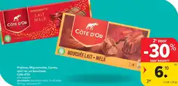 Carrefour Market Côte d'Or Pralines, Mignonnette, Carrés, mini roc en bouchées aanbieding