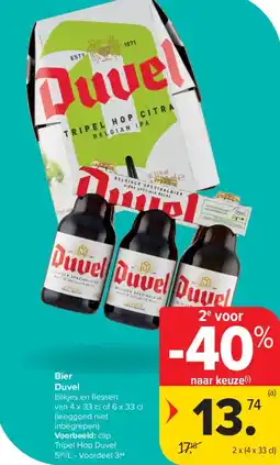 Carrefour Market Duvel bier aanbieding