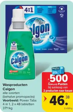 Carrefour Market Calgon Wasproducten aanbieding