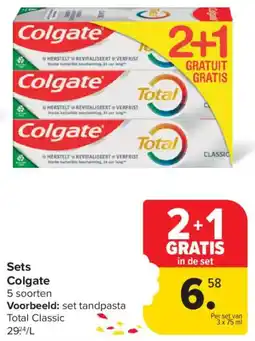 Carrefour Market Colgate sets aanbieding