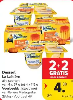 Carrefour Market La Laitière Dessert aanbieding