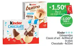Intermarché Kinder IJshoorntjes aanbieding
