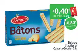 Intermarché Delacre Staafjes of Canasta Gouda aanbieding