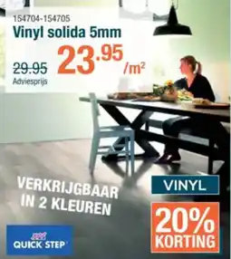 Cevo Quick step Vinyl solida 5mm aanbieding