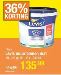 Cevo Levis muur binnen mat aanbieding